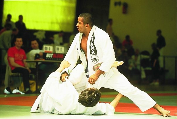 Passing the guard during a black belt match